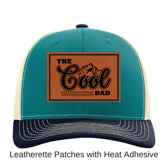 The Cool Dad Leatherette Patch with Heat Adhesive