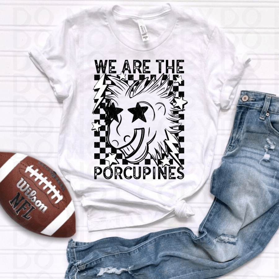Porcupines Retro Mascot DTF – Inkwell Transfers and Supplies LLC