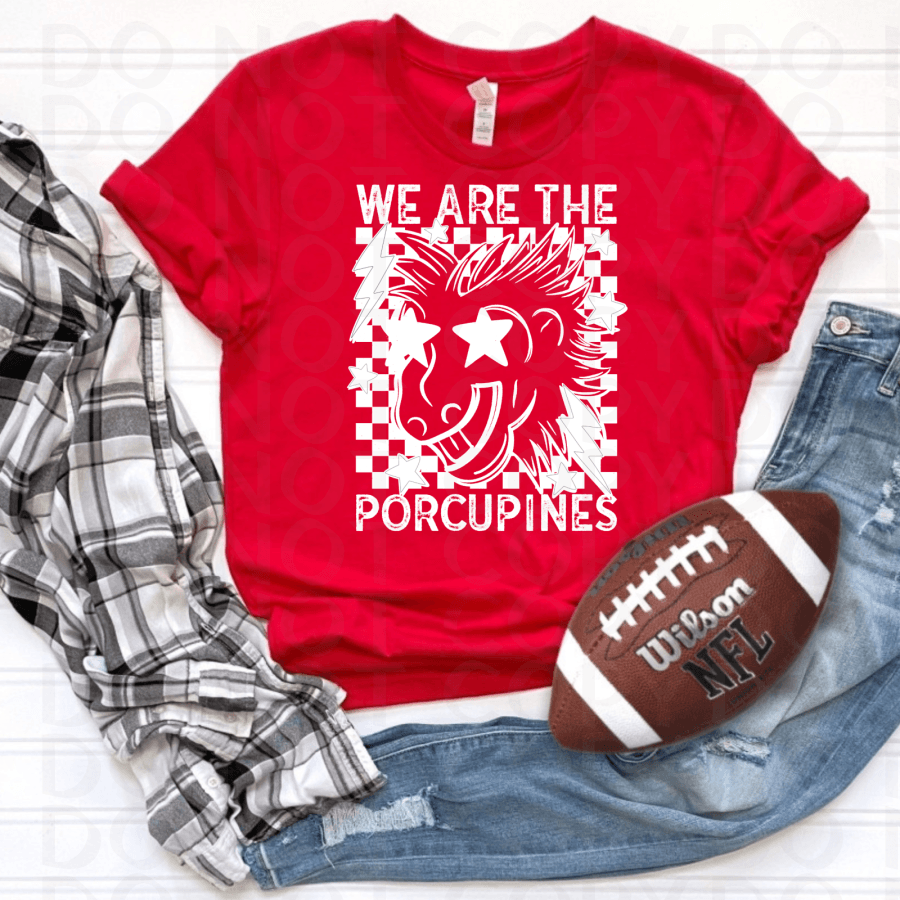 Porcupines Retro Mascot DTF – Inkwell Transfers and Supplies LLC